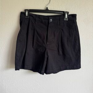 Banana Republic Black Paperbag High Waisted Shorts Womens 6 Classic Basic